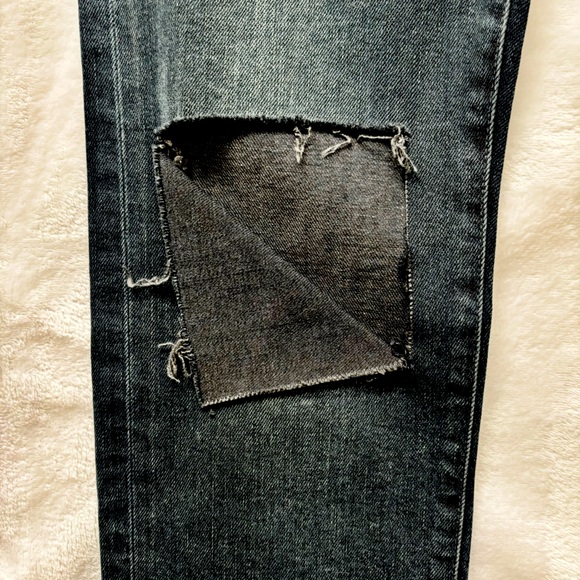 7 FOR ALL MANKIND Easy Fit Slim High Rise Dark Wash Denim Jeans--26 - Picture 10 of 16